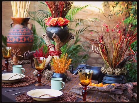 african table decor